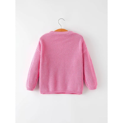 Valentine's Day Pink Bow Sweater