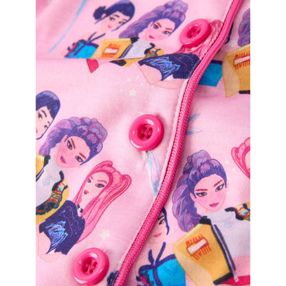 Pink Star Print Girl Pajama