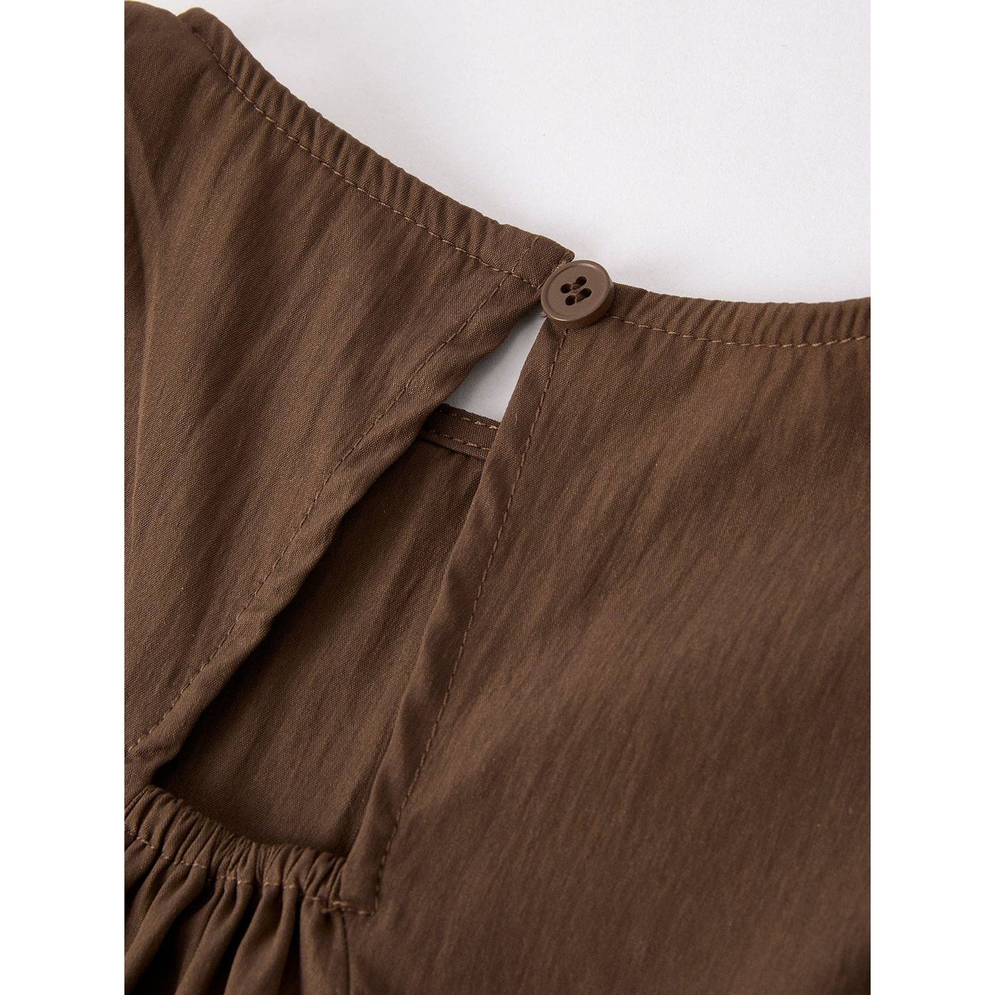 Willow Brown Ruffle Dress