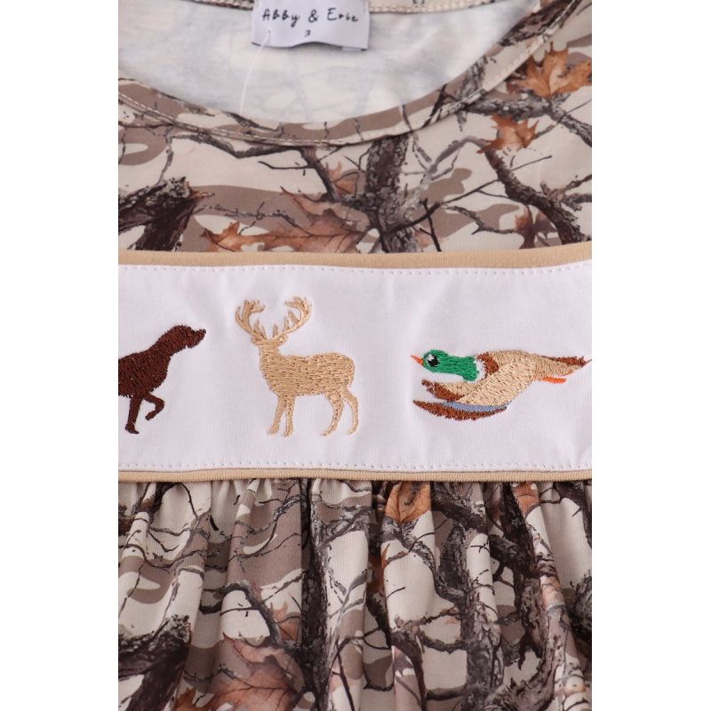 Embroidered Hunting Deer Pants Set