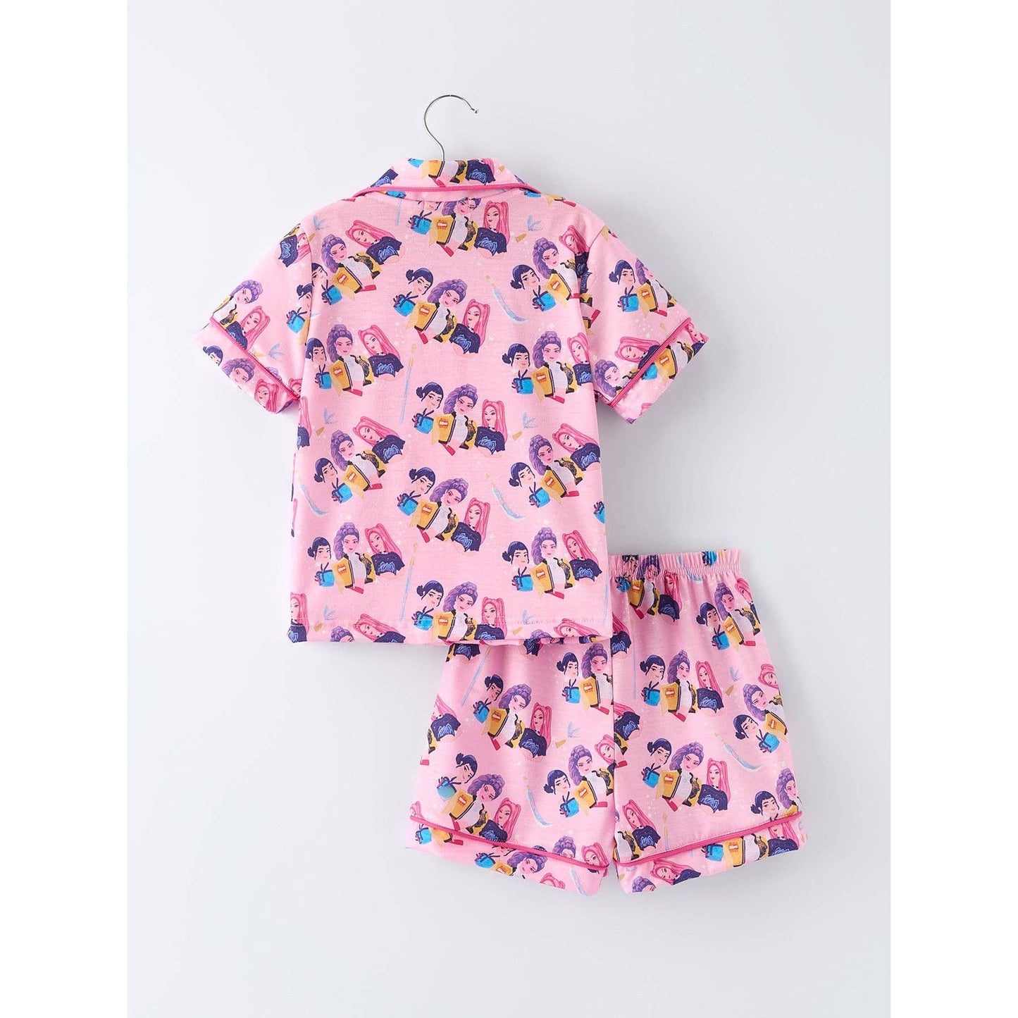 Pink Star Print Girl Pajama