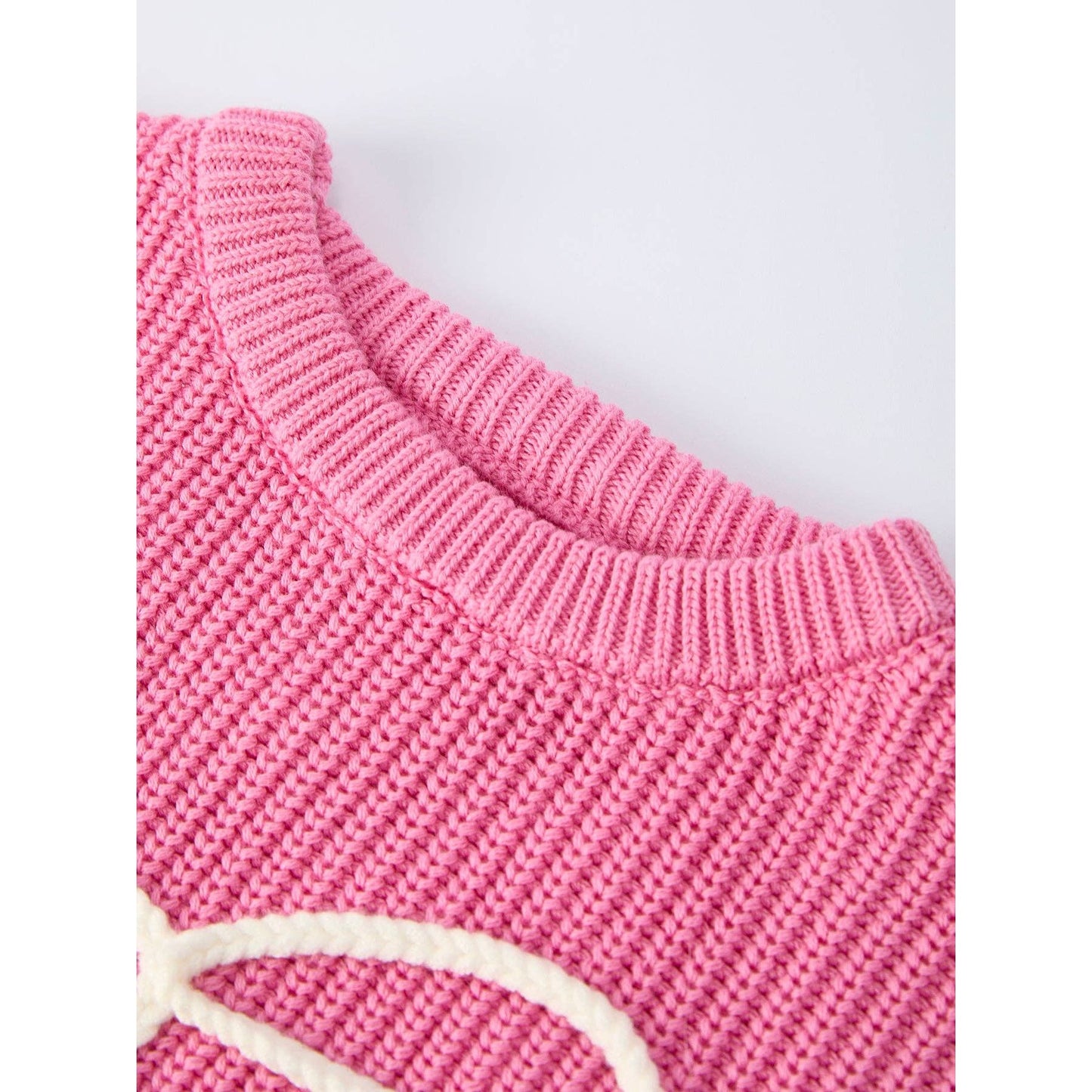 Valentine's Day Pink Bow Sweater