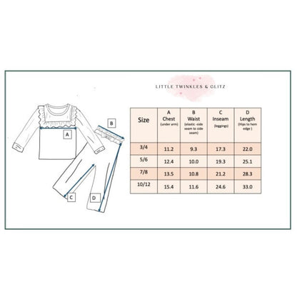 Girls Red Velvet Holiday Pant Set